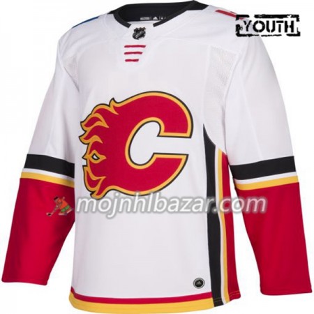 Dresovi Calgary Flames Blank Adidas Bijela Authentic - Dječji Dresovi Calgary Flames Blank Adidas Bijela Authentic - Dječji